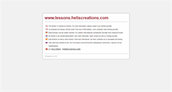 Desktop Screenshot of lessons.heliscreations.com